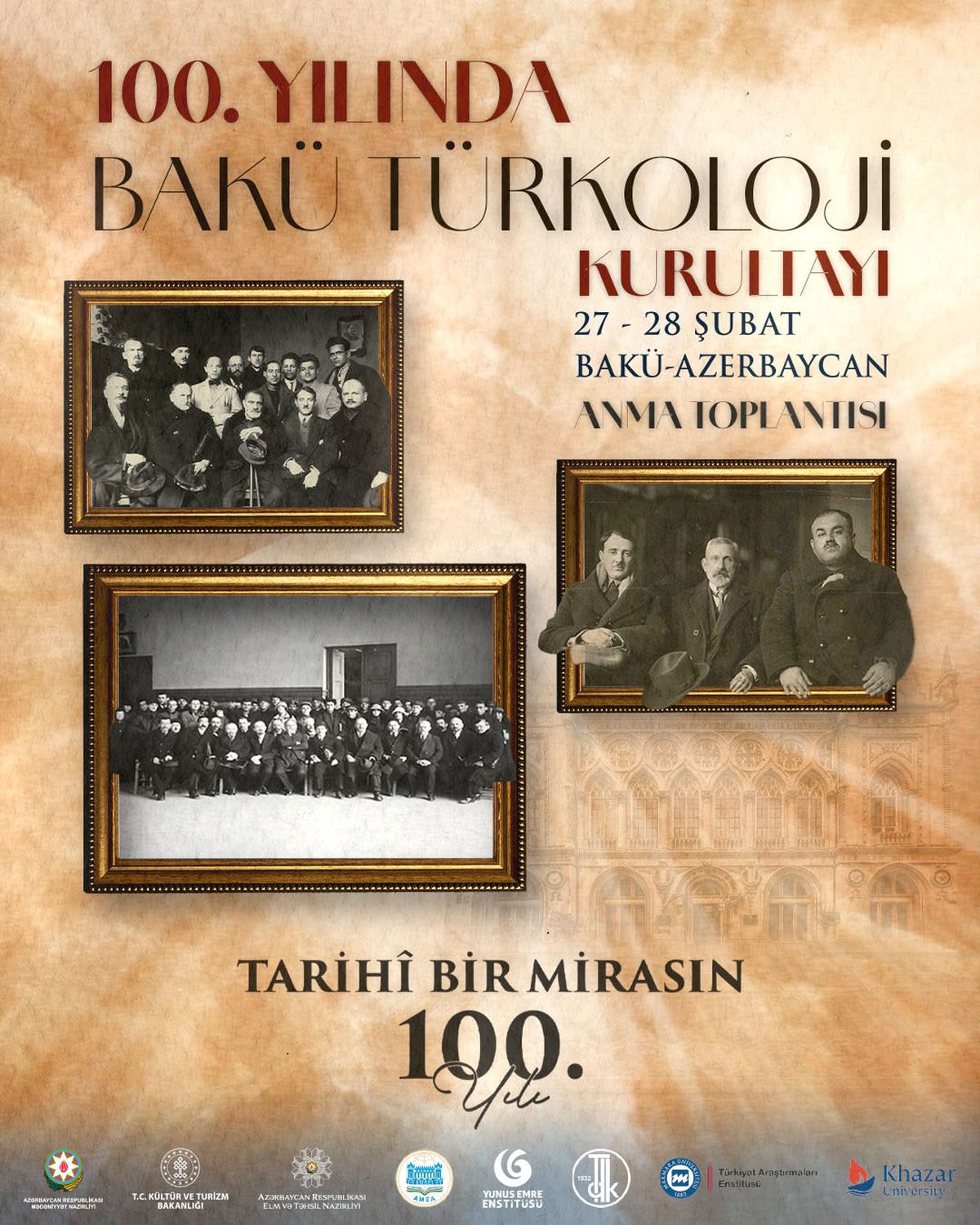 Bakü Türkoloji Kurultayı 100'üncü yılında aynı mekanda anılacak