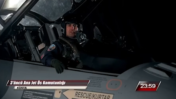 The F-16 crashed in Balıkesir, this footage remains of the martyred pilot