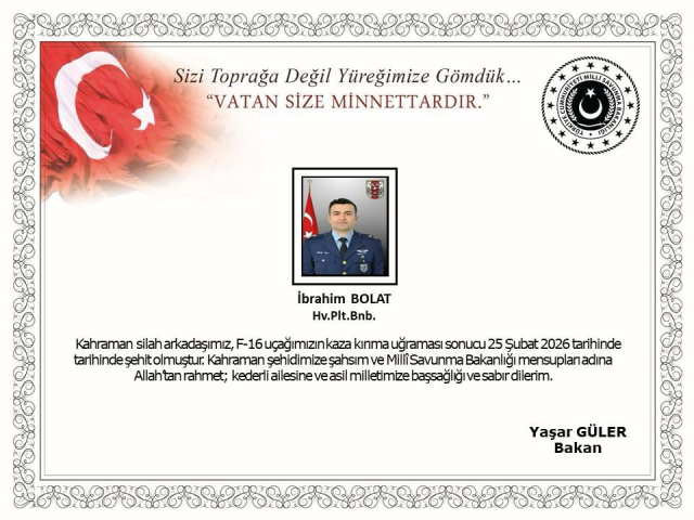Balıkesir'de F-16 savaş uçağı düştü! Bir pilotumuz şehit oldu