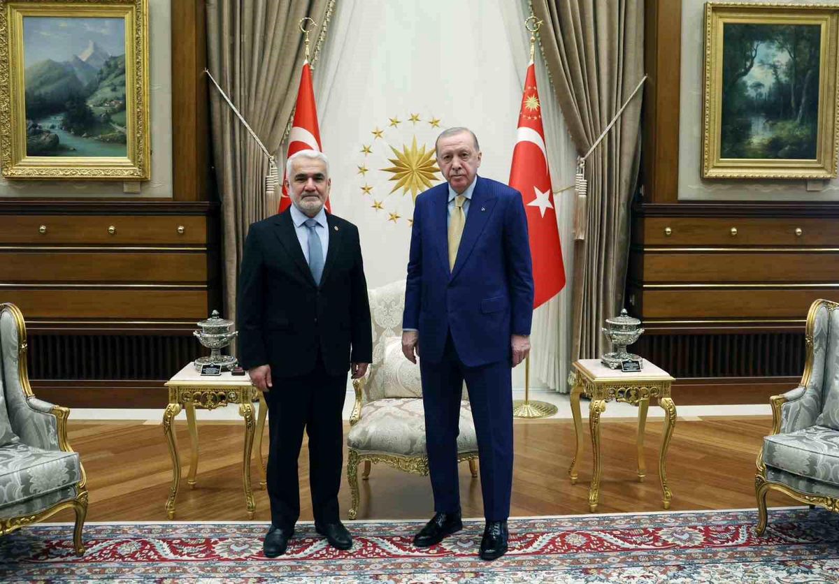 Erdoğan, HÜDA PAR Genel Başkanı'nı kabul etti