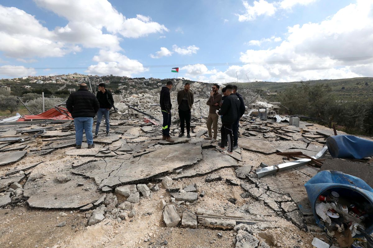 Albüm: İsrail, Batı Şeria'da Filistinlilere Ait Evleri Yıktı
