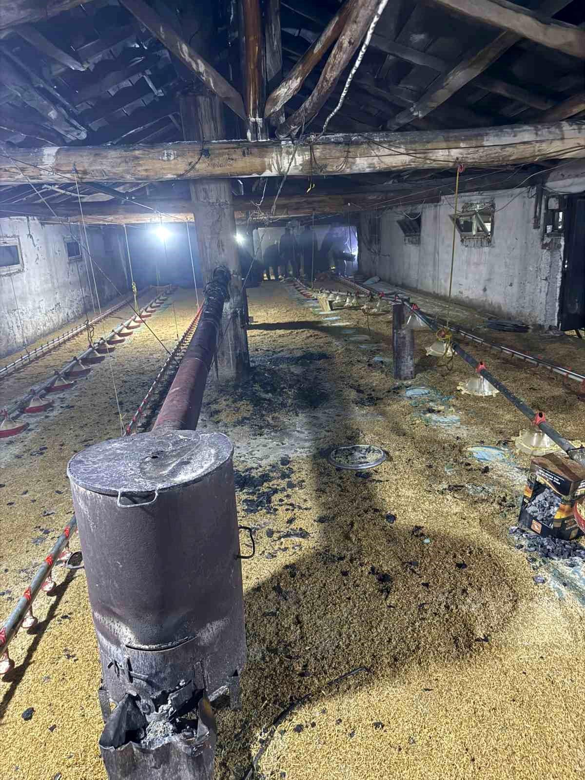 Bolu'da kümes yangını büyümeden söndürüldü