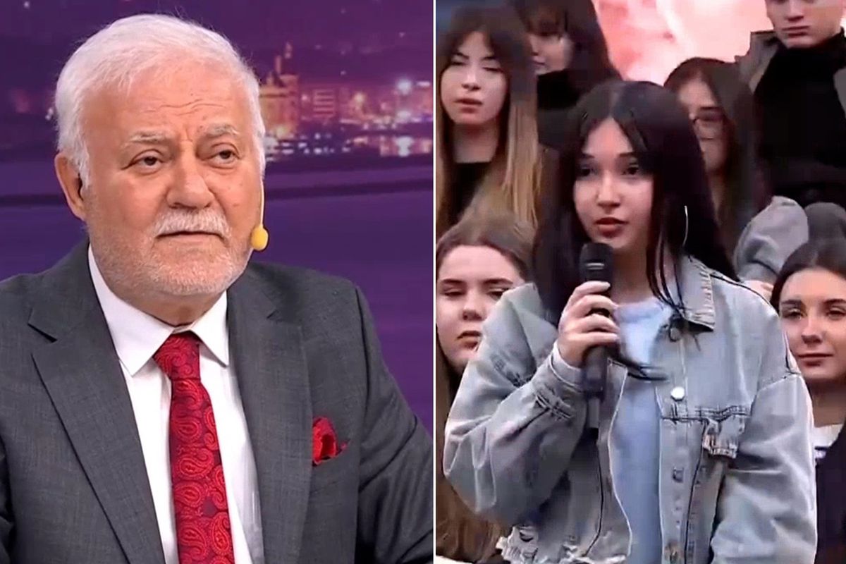 Genç kızdan Nihat Hatipoğlu'na ilginç soru! Dakikalarca anlayamadı