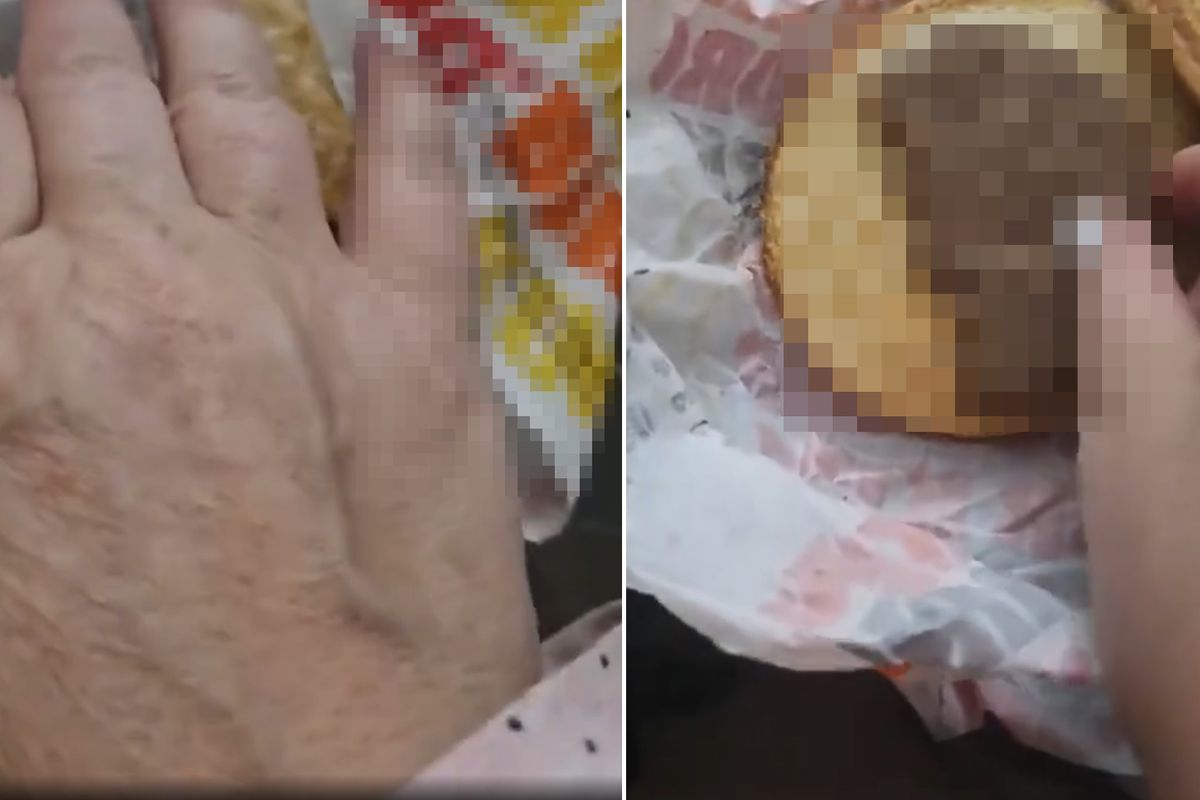 Hamburger siparişi veren vatandaş, paketi açınca kabusu yaşadı