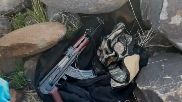 A cache was seized under volcanic basalt stones in Şanlıurfa: 8 detentions