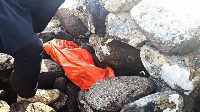 A cache was seized under volcanic basalt stones in Şanlıurfa: 8 detentions
