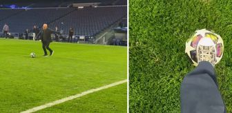Arda Güler, ailesiyle birlikte Santiago Bernabeu'da futbol oynadı