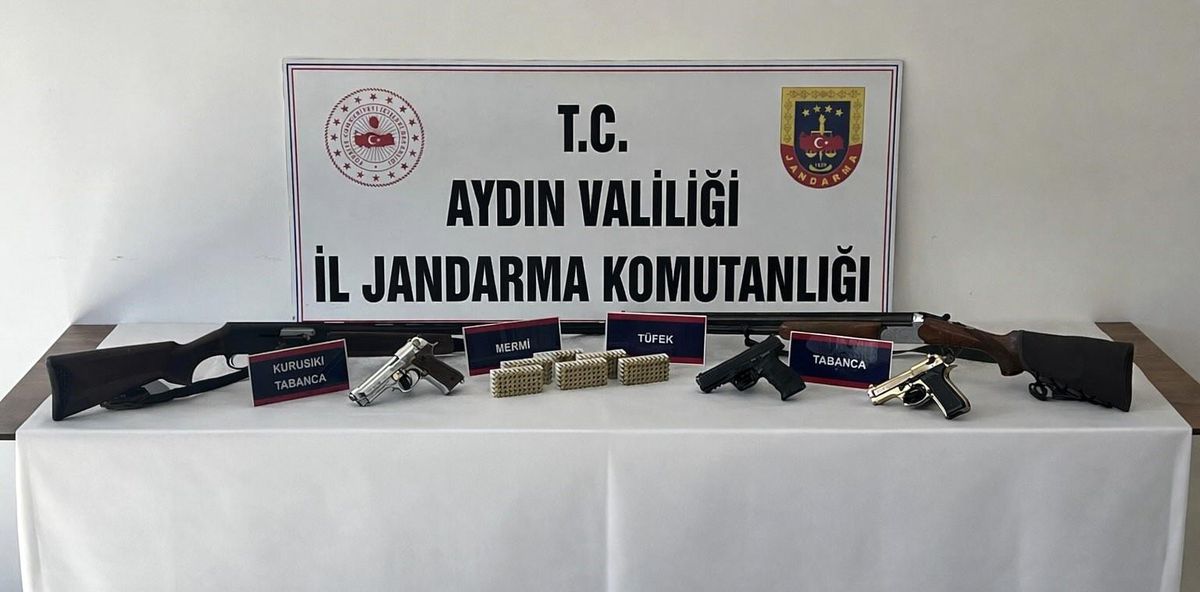 Didim'de ruhsatsız silah operasyonu