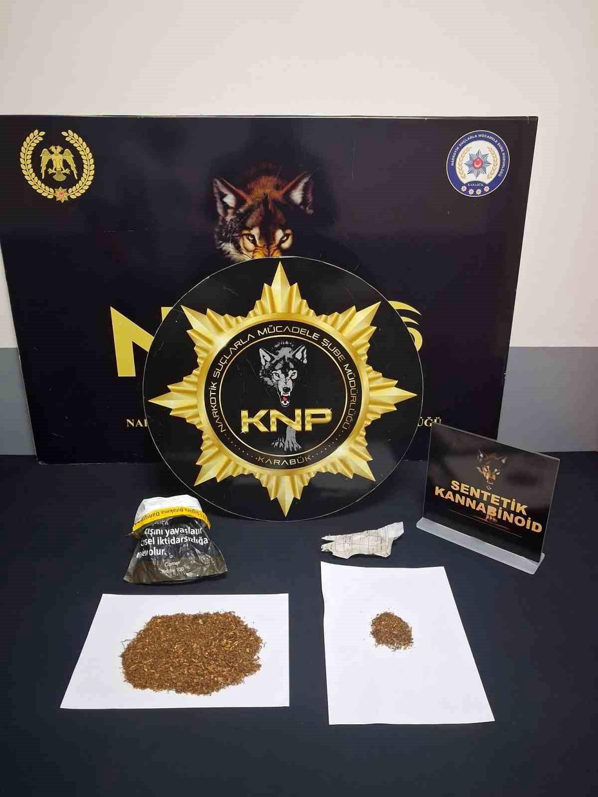 Karabük'te narkotik operasyonları: 1 tutuklama