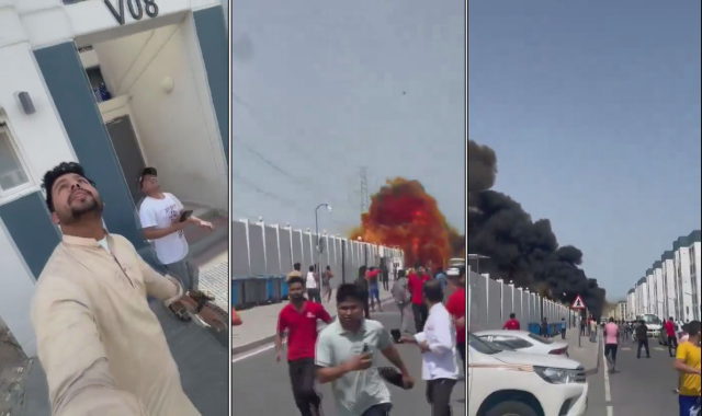 Moments of the missile strike