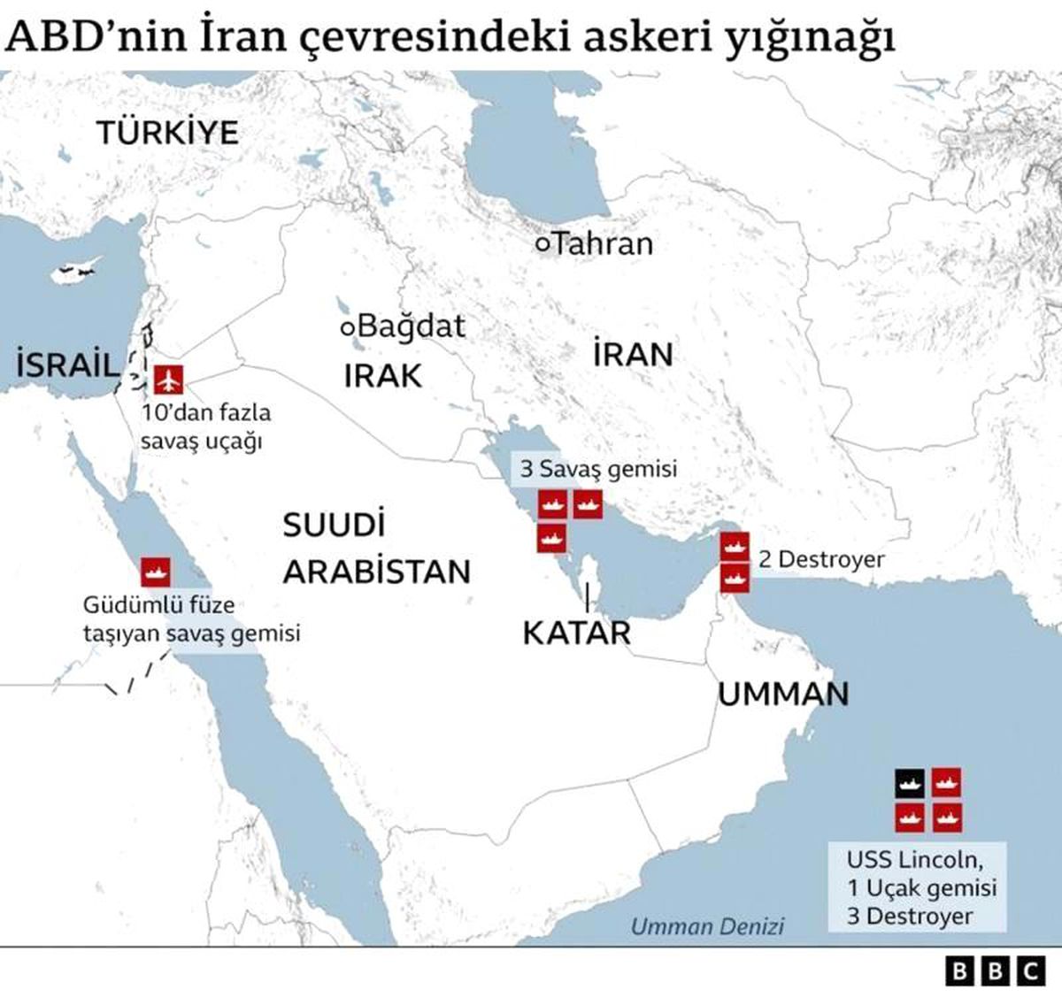 ABD'nin Ortadoğu'daki askeri üsleri nerede, ne kadar gücü var?