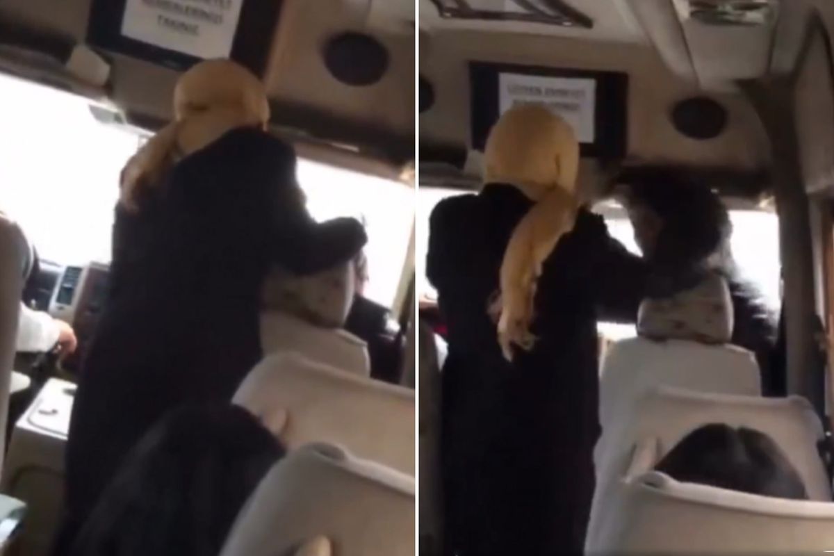 Yolcuyu önce uyardı sonra peş peşe yumrukladı! Herkesin dikkatini tek bir şey çekti