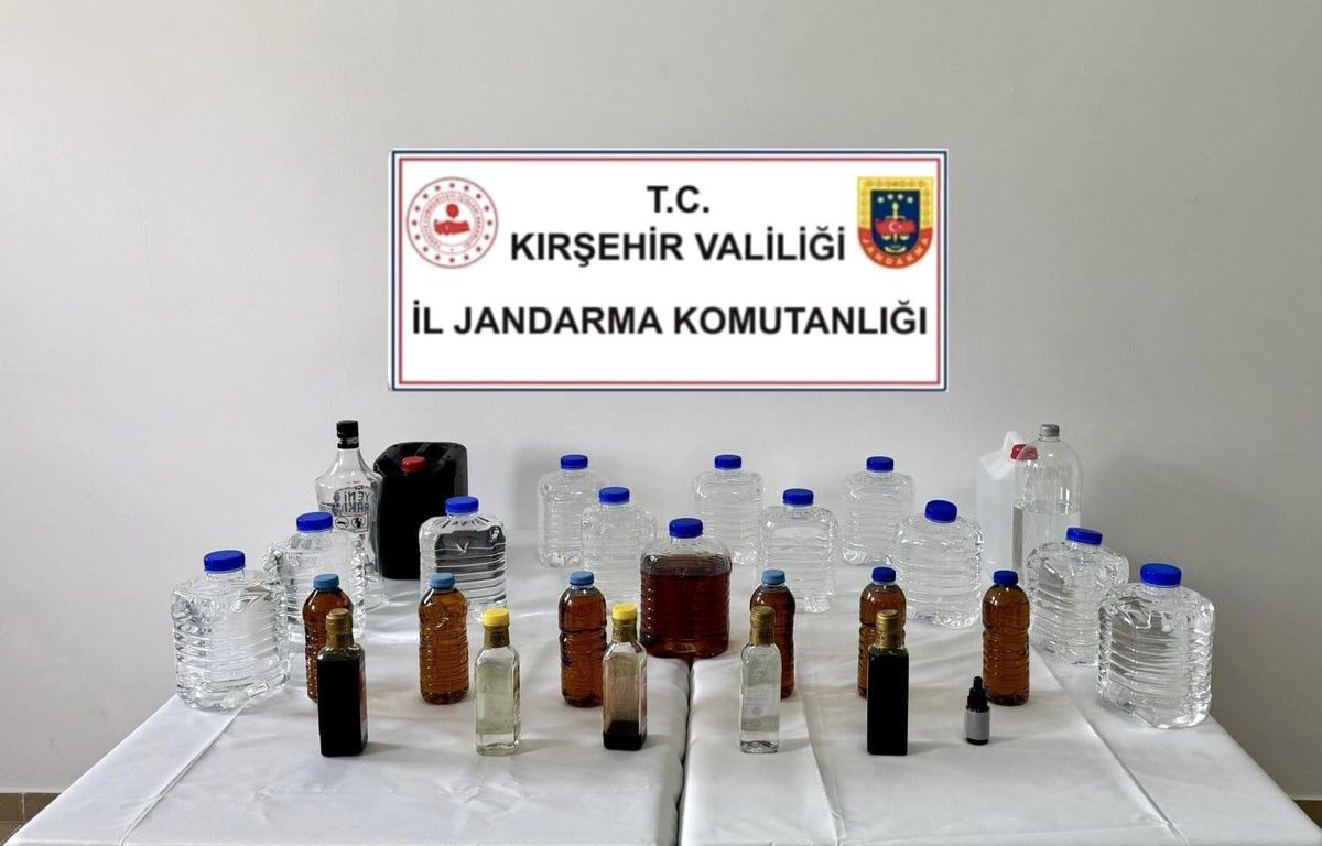 Kırşehir'de kaçak alkol operasyonu