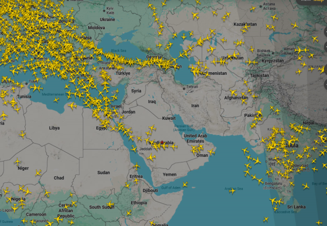 Middle East airspace closed: Flights stopped, the sky emptied