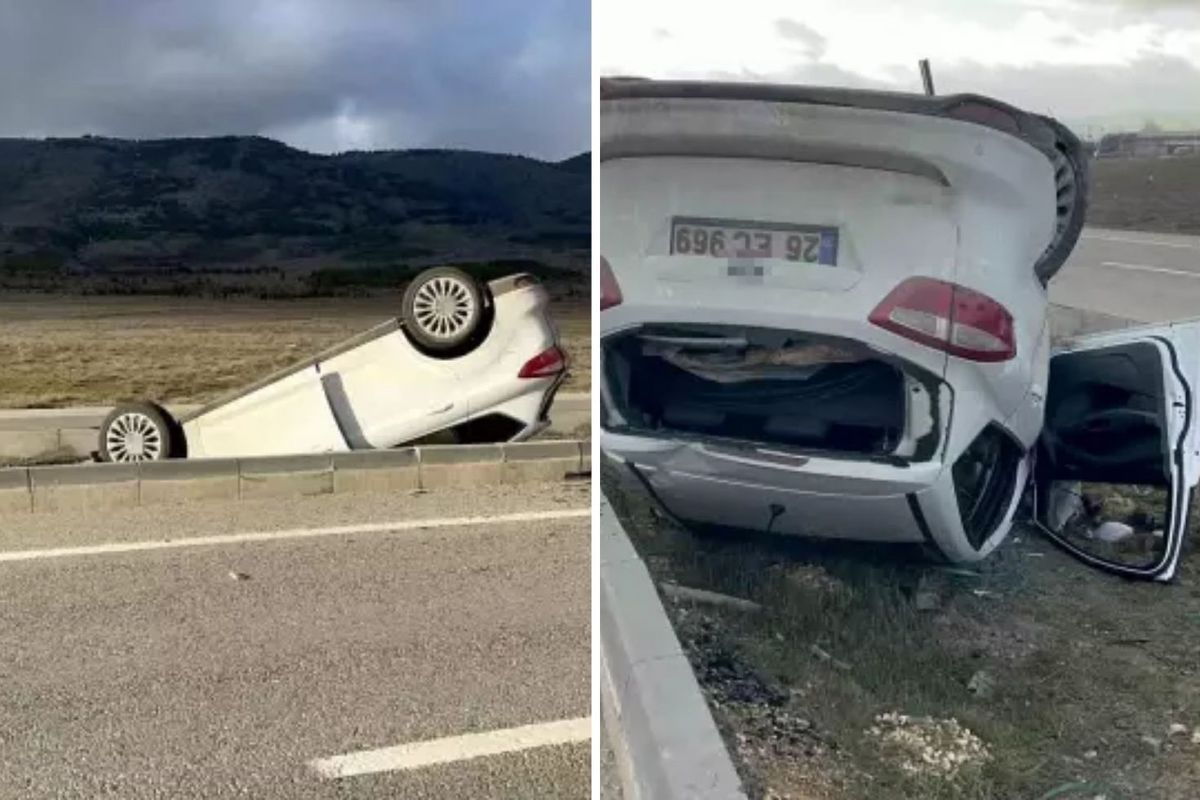 Otomobil takla attı! Çok sayıda yaralı var