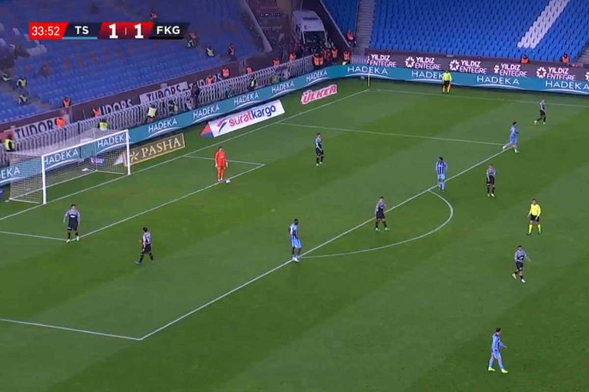 Trabzonspor-Fatih Karagümrük maçına damga vuran olay