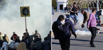 Irak da karıştı! Şiiler Yeşil Bölge'ye akın etti, polis sert müdahale etti