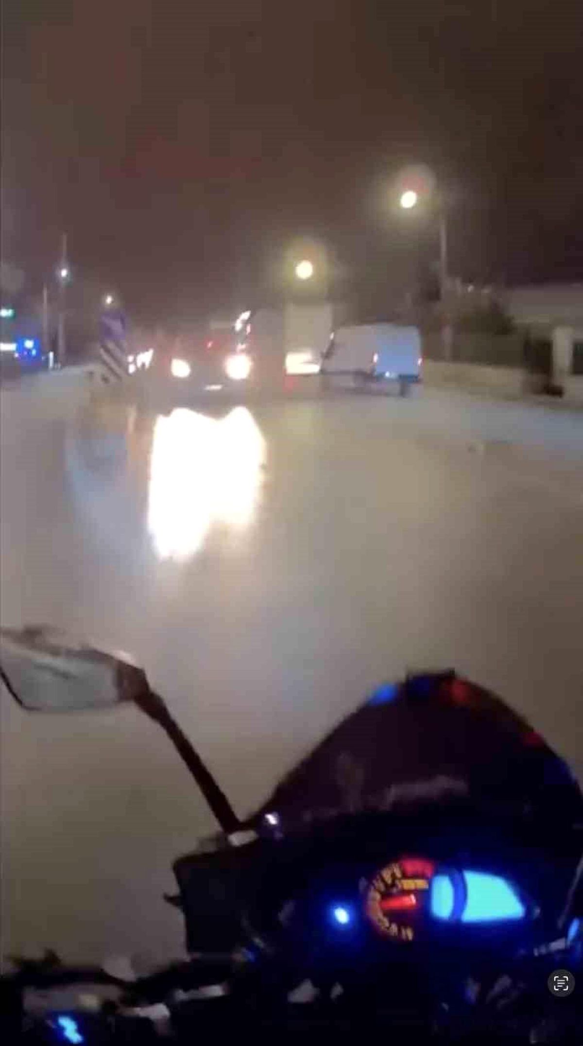 Bursa'da ters yönden gelen otomobil tehlike oluşturdu