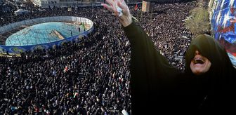 Hamaney'in ölümü sonrası Tahran'da mahşeri kalabalık! Binlerin ağzında tek slogan var