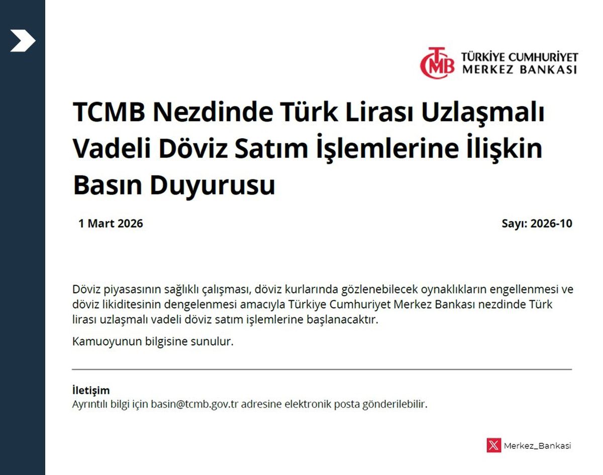 Merkez Bankası'ndan döviz açıklaması