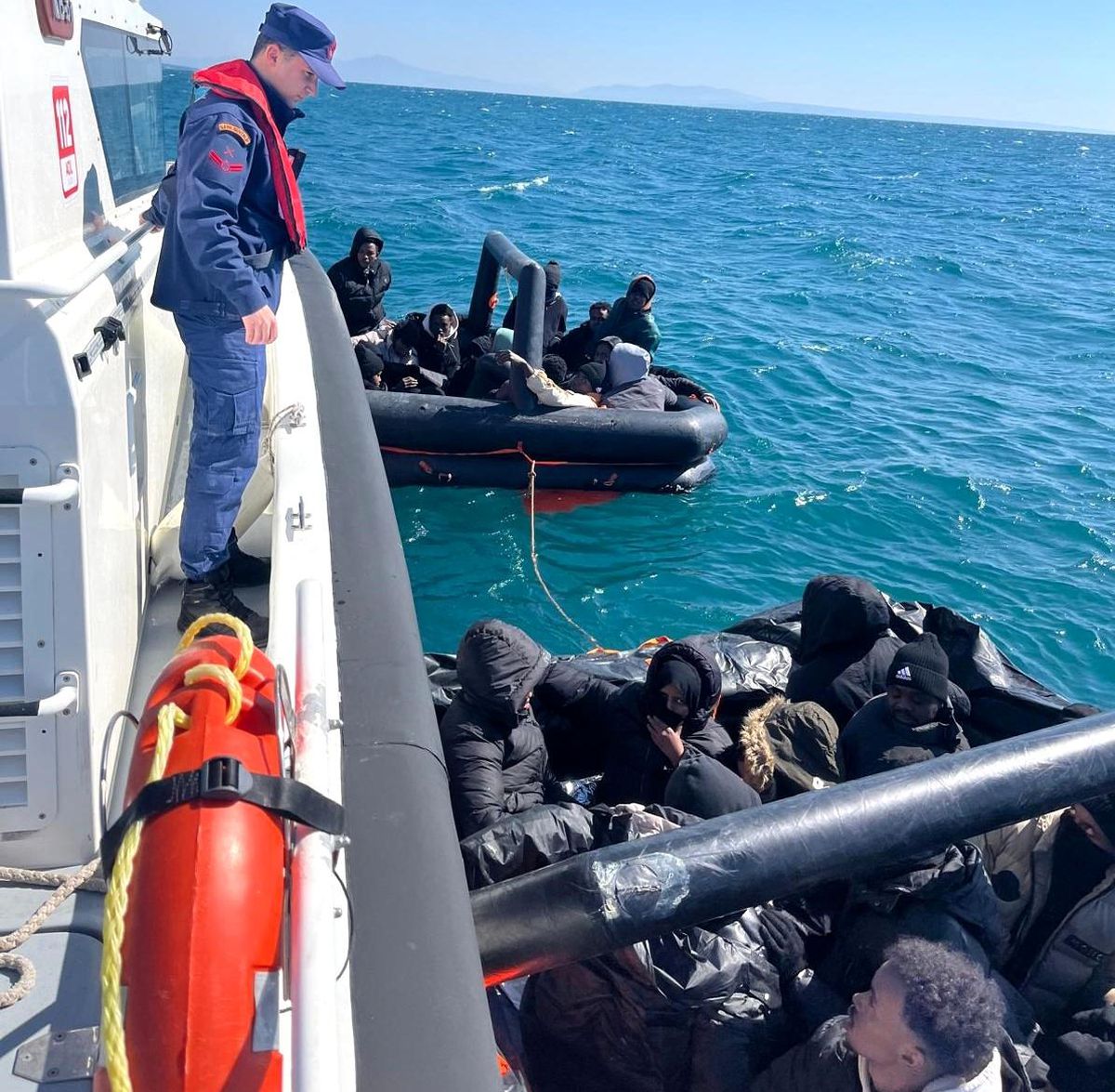 Aydın'da 31 düzensiz göçmen kurtarıldı