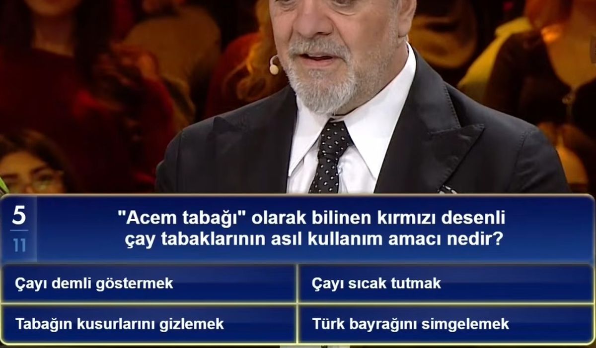 "Acem tabağı" olarak bilinen kırmızı desenli çay tabaklarının asıl kullanım amacı nedir?