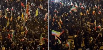 İran'da binlerce kişi Hamaney için sokaklara döküldü