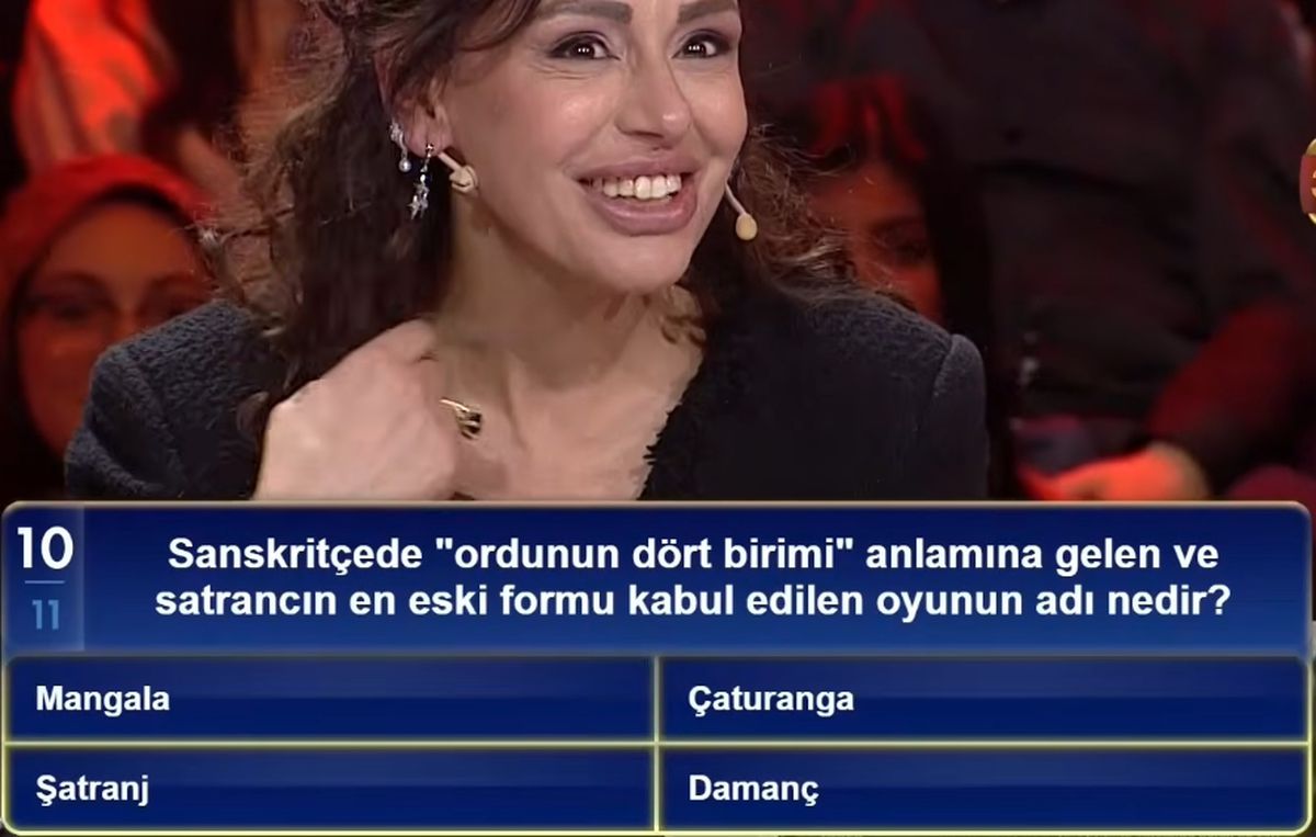 Sanskritçede "ordunun dört birimi" anlamına gelen ve satrancın en eski formu kabul edilen oyunun adı nedir?