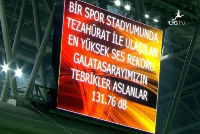 Desibel rekoru hangi takımda?