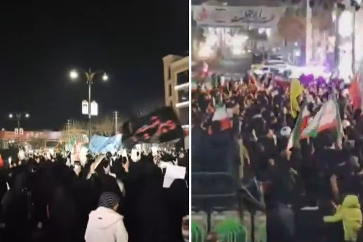 Tahran'da binlerce kişi sokaklara indi
