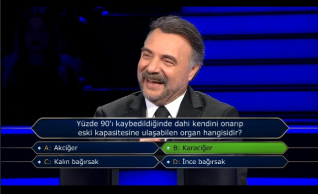 Yüzde 90'ı kaybedildiğinde dahi kendini onarıp eski kapasitesine ulaşabilen organ hangisidir?