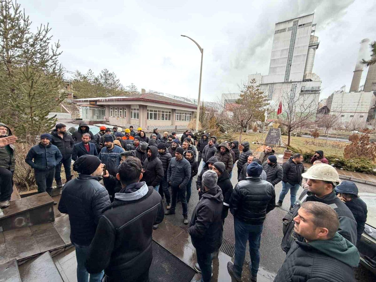 Kangal Termik Santrali'nde İşçi Eylemi