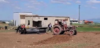 Suriyeli çiftçi, bahçesine düşen İran füzesinin enkazını hurdacıya sattı