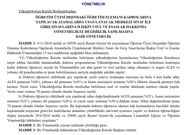 yok doktoraya giris sartlarini b7f9ec942c 1161 2 m