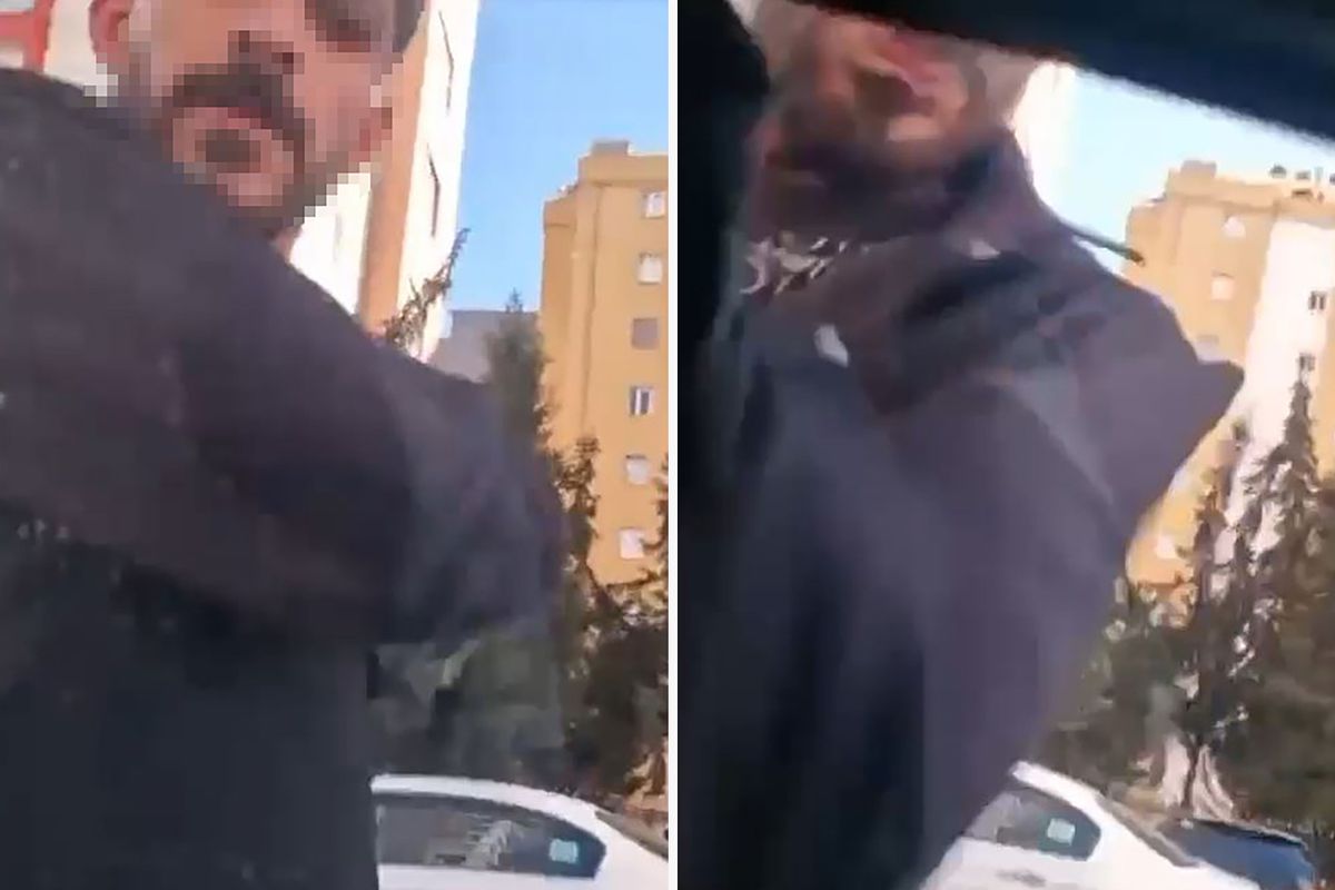 Adana'da trafikte tartıştıkları sürücünün önünü kesip aracın camını yumrukladılar