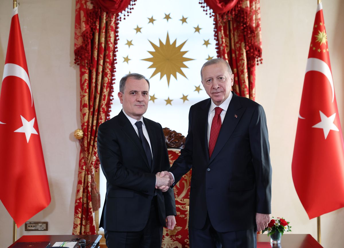 Cumhurbaşkanı Erdoğan, Türk Devletleri Teşkilatı Üyesi Dışişleri Bakanlarını Kabul Etti