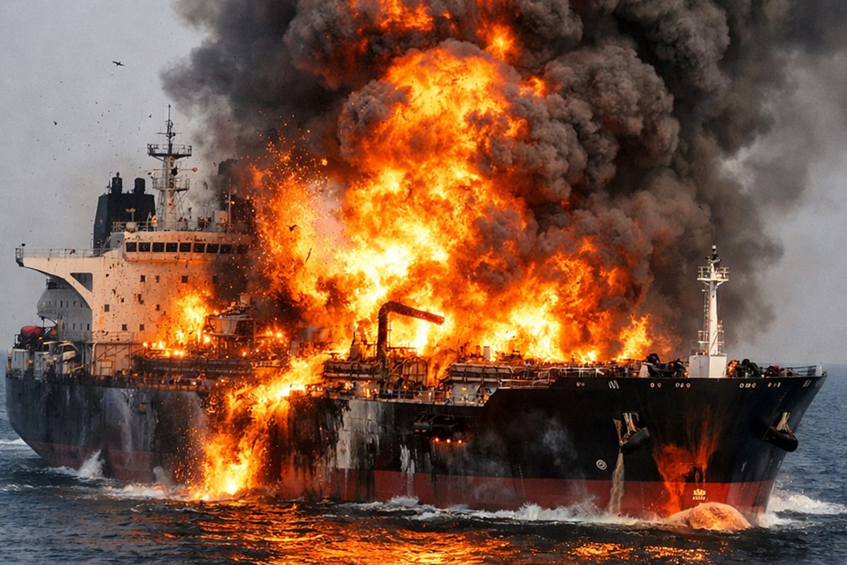 İran: Basra Körfezi'nde ABD'ye ait varlıklardan biri olan petrol tankerini vurduk