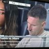 Messi'nin eşi canlı yayında fena yakalandı