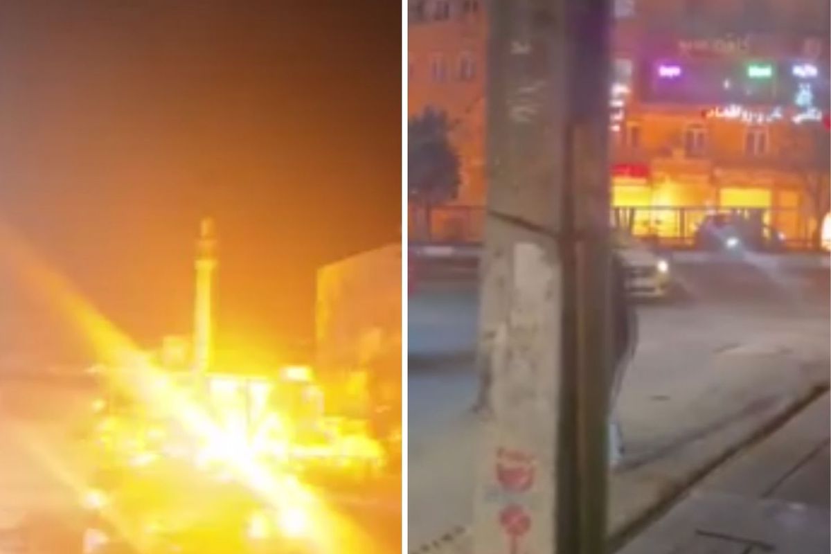 İran'da petrol sızdı, yağmur suyu kanalları patladı! Dehşet anları kameralarda