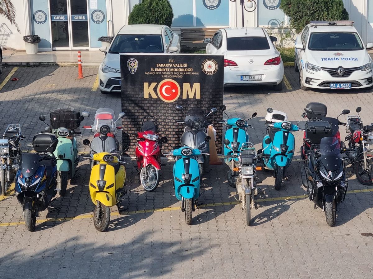 Sakarya merkezli 19 ilde motosiklet operasyonu