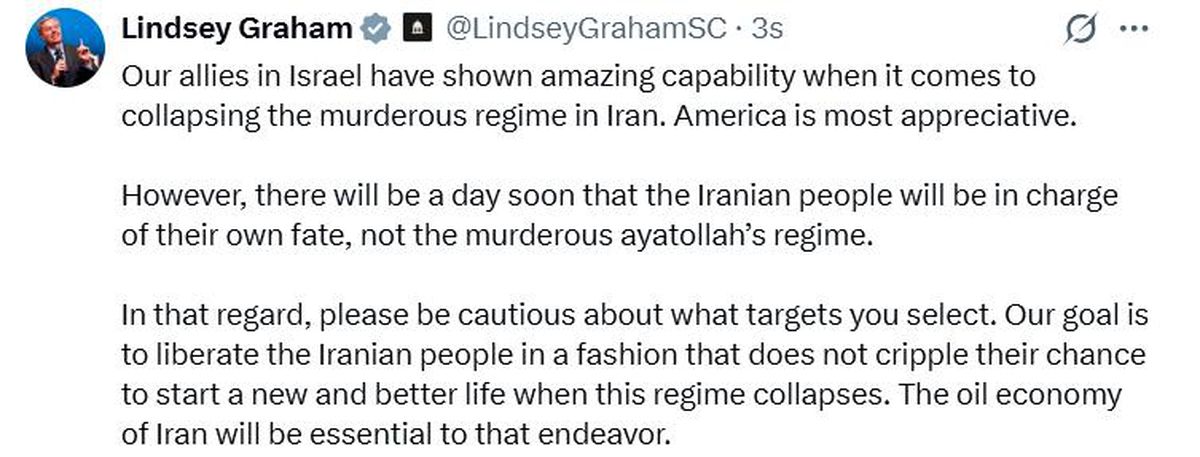 ABD'li senatör Lindsey Graham'dan İsrail'e "hedef" eleştirisi