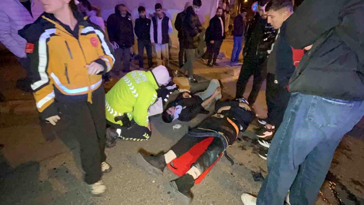 Çorlu'da feci kaza: 2 yaralı