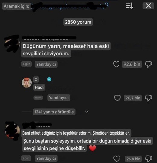 evlenecegi adamin sosyal medyada yaptigi yorumu 19639180 4791 m