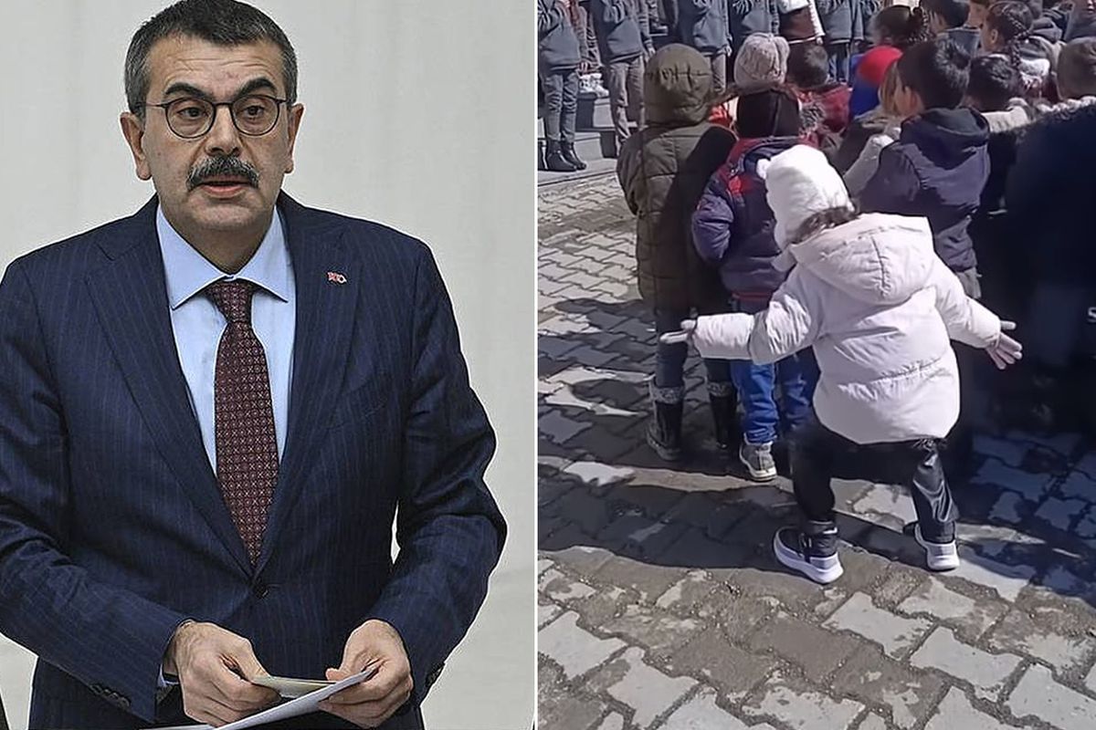 "Kabe'de hacılar" ilahisi ile dans eden öğrenci Bakan Tekin'e soruldu