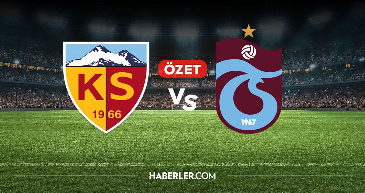 Kayserispor Trabzonspor maç özeti ve golleri! (ÖZET) Kayserispor Trabzonspor kaç kaç bitti, golleri kim attı?