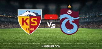 Kayserispor Trabzonspor maçı kaç kaç? MAÇ SONUCU! Kayserispor Trabzonsporr golleri kim attı, canlı maç anlatımı!