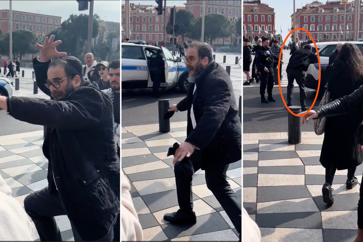 Nice'te Filistin standında provokasyon girişimi: Hem saldırdı hem "Mağdurum" dedi