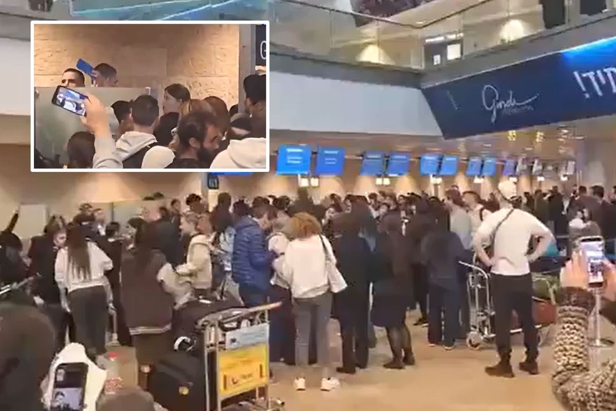 Ülkeden kaçmaya çalışan İsrailliler, Ben Gurion Havalimanı'nda kargaşa çıkardı