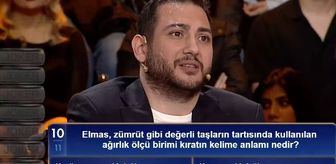 Elmas, zümrüt gibi değerli taşların tartısında kullanılan ağırlık ölçü birimi kıratın kelime anlamı nedir?