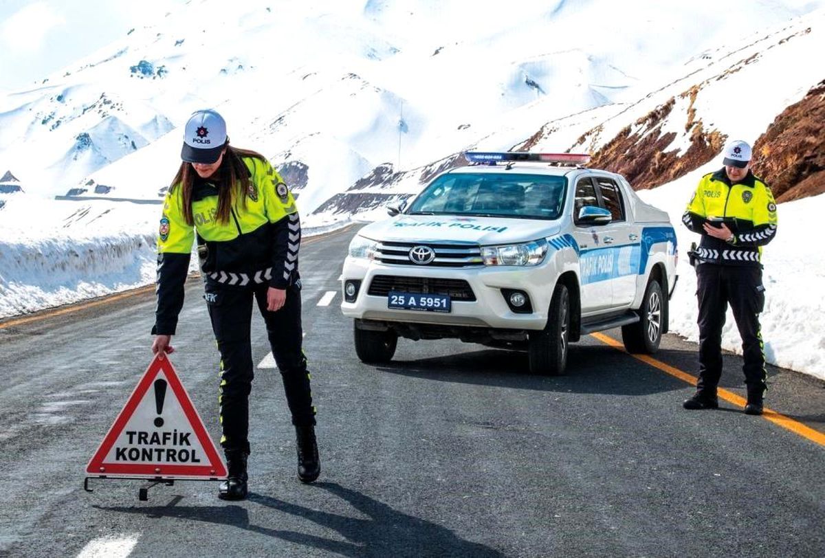 Erzurum kent merkezinde bir ayda 107 trafik kazası